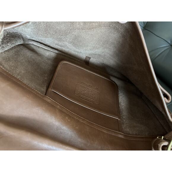 COACH Metropolitan Messenger Bag Brown Leather Authentic Turnlock VTG 5180 - Picture 9 of 10